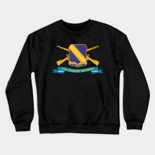 51st Infantry Regiment - DUI w Br - Ribbon X 300 Crewneck Sweatshirt